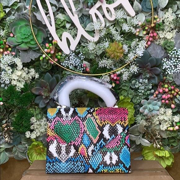 Multi-Color Mini Satchel - Picture 3 of 5